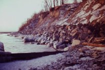 View south along the beach